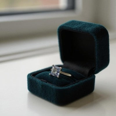 London Blue Topaz Solitaire Ring New Size N