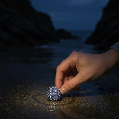 Amazing Pyrite Lit Lapis Lazuli Cluster Ring