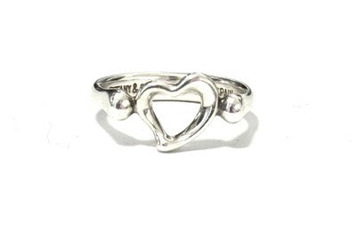 AUTHENTIC Tiffany & Co Elsa Peretti Open  Heart Ring Size K