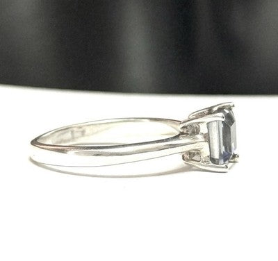 London Blue Topaz Solitaire Ring New Size N
