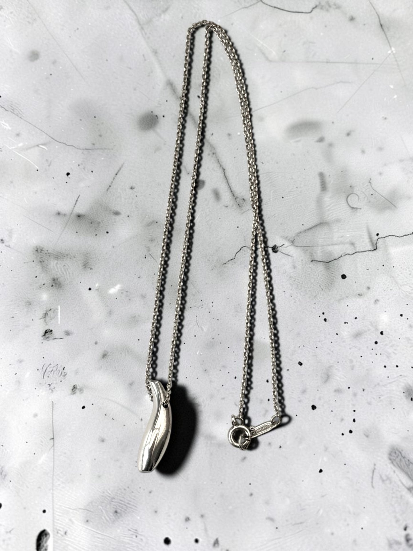 Rare Tiffany & Co Frank Gehry Fish Drop Pendant 925