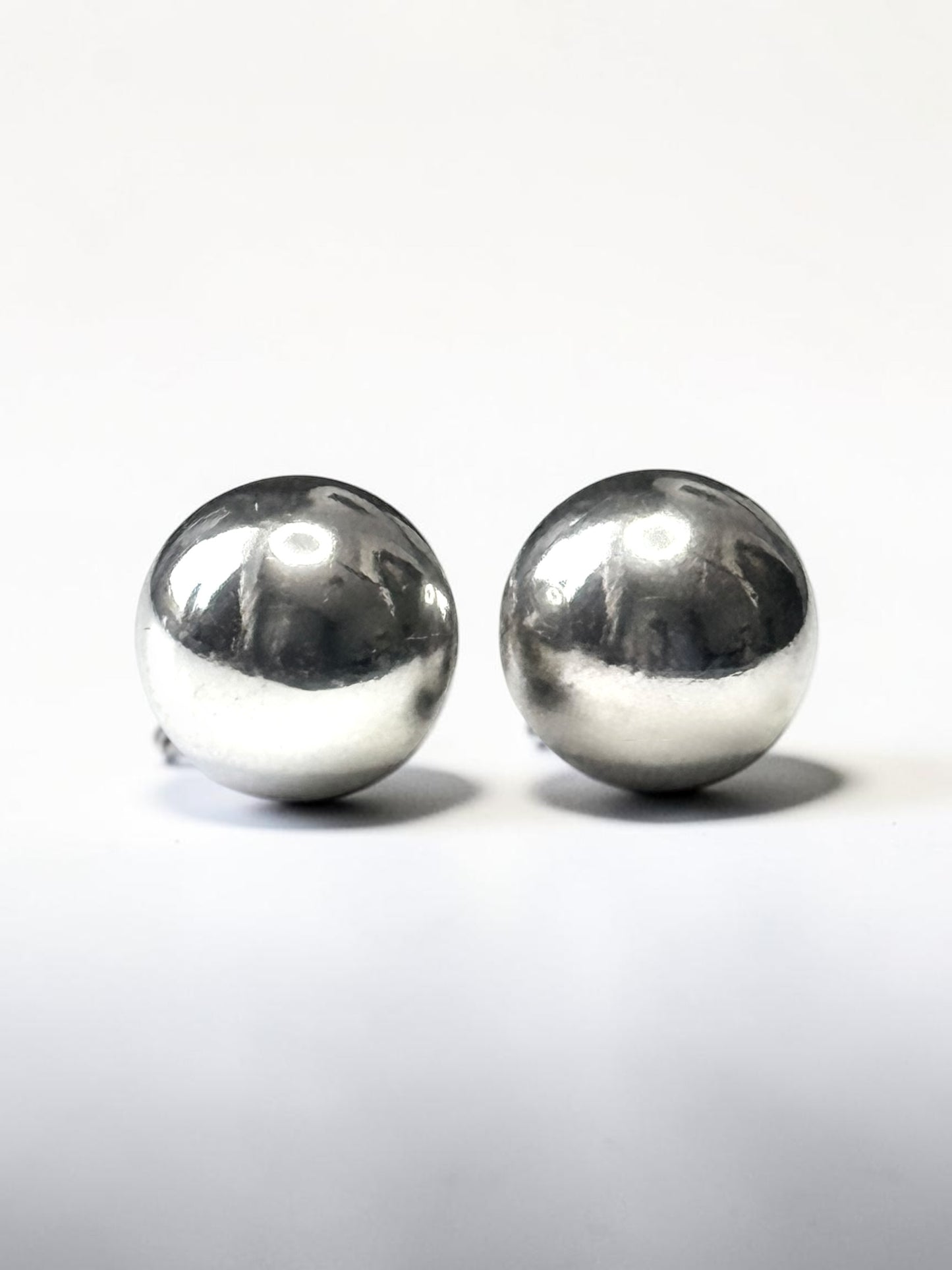 Tiffany and Co Sterling 10mm Hardwear Ball Earrings