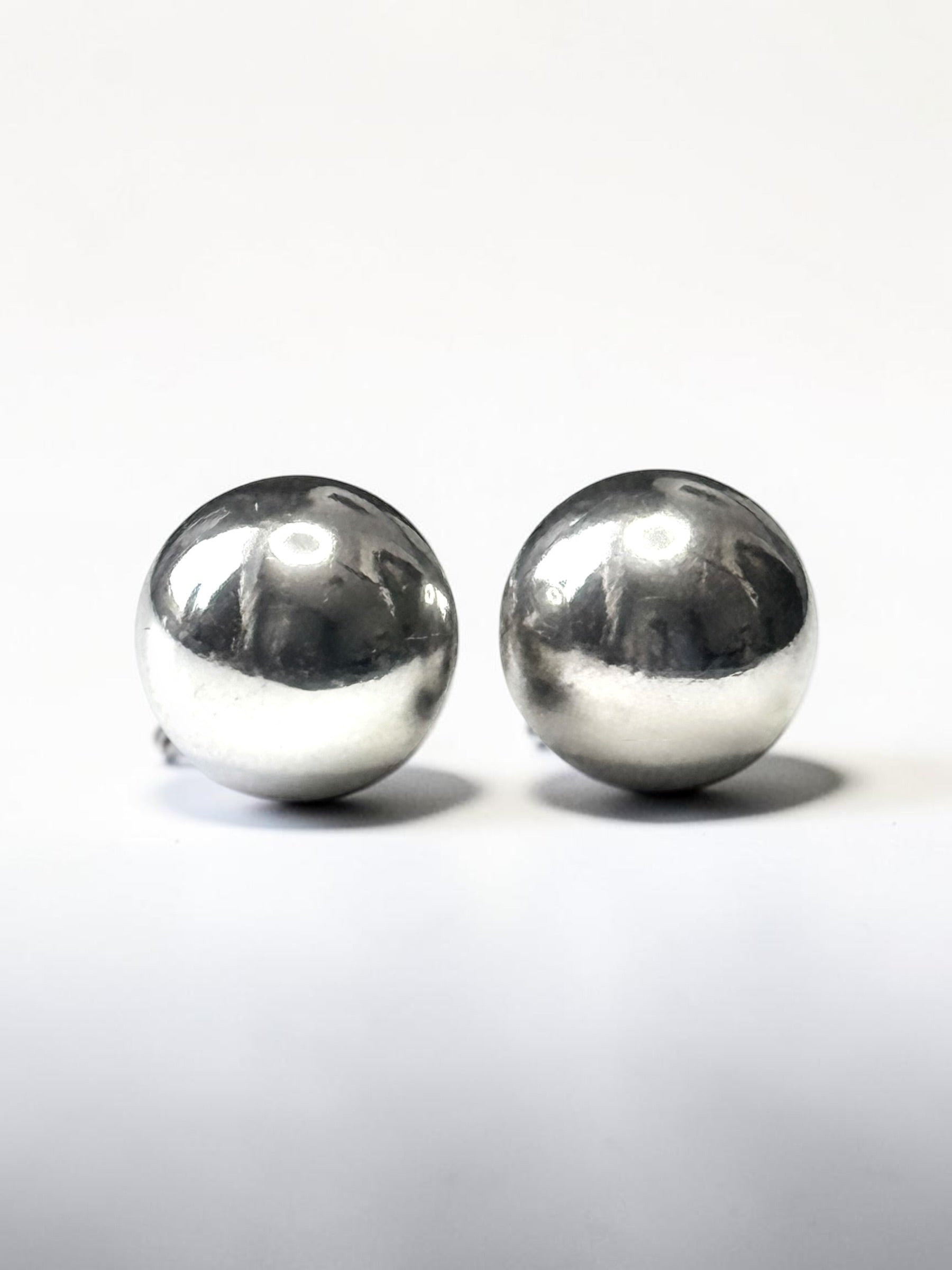 Tiffany and Co Sterling 10mm Hardwear Ball Earrings