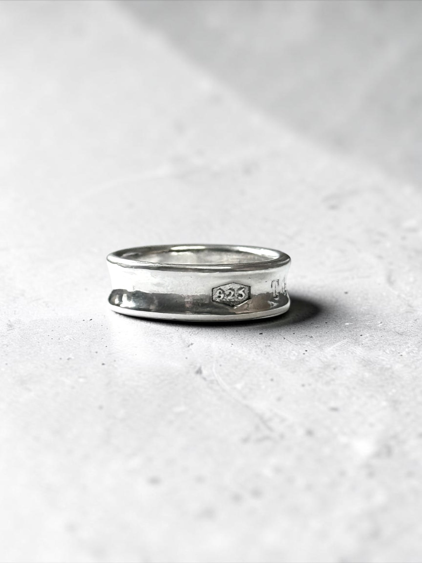 Tiffany & Co Concave Band 1837 Silver 925 Ring Size P