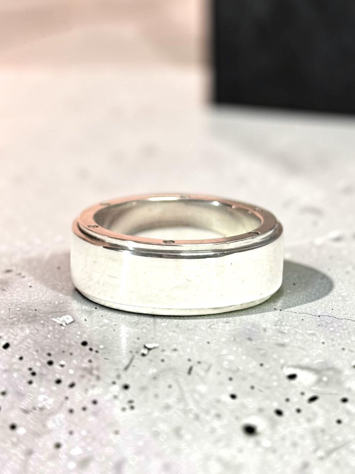 Tiffany & Co Unisex Metropolis Silver Band Ring Size V Hallmarked