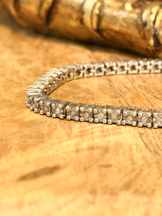 Everyone Loves A Diamond Tennis Bracelet 0.26ct White Diamond 925 Silver