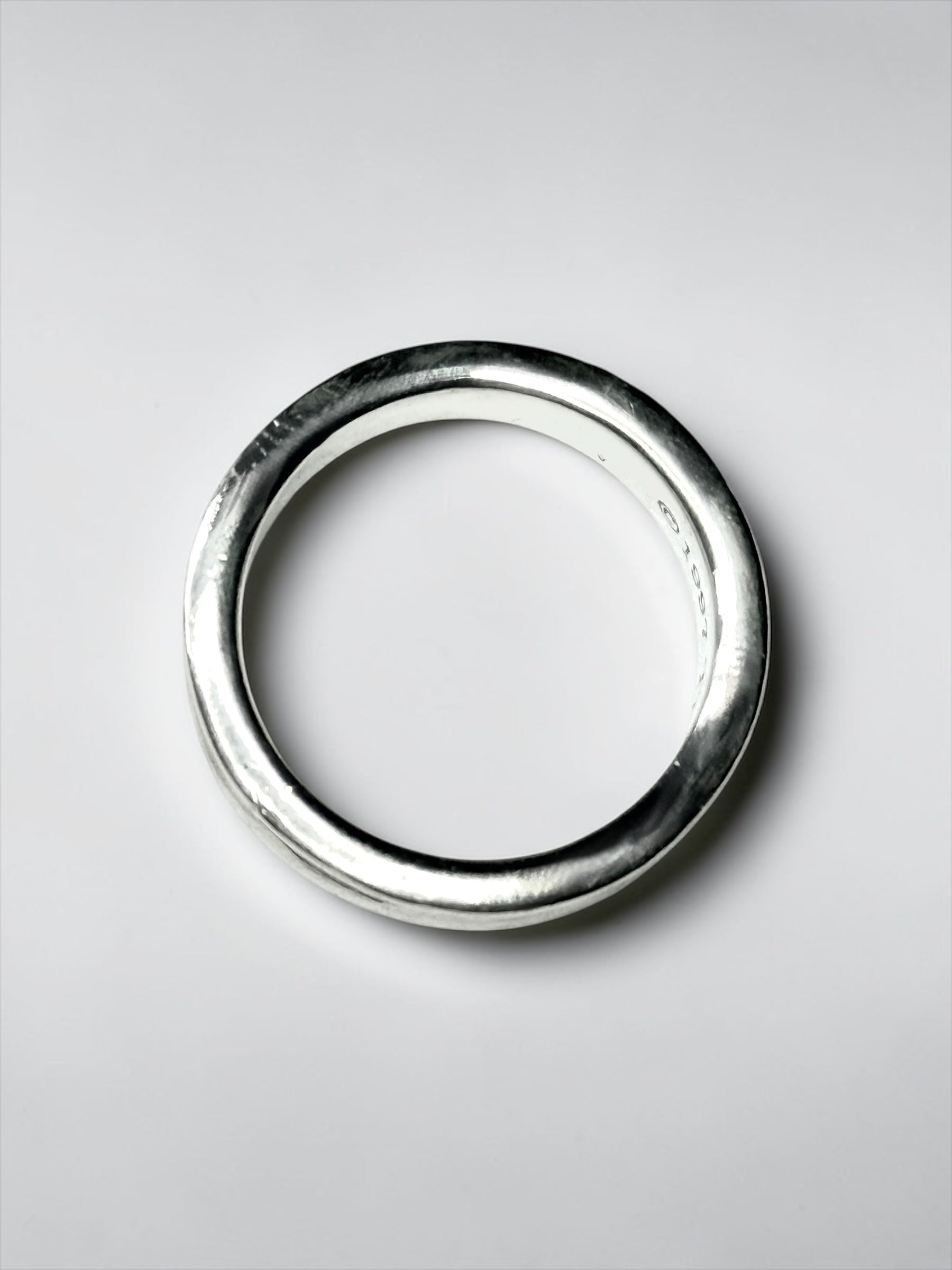 Tiffany & Co Concave Band 1837 Silver 925 Ring Size P 1/2