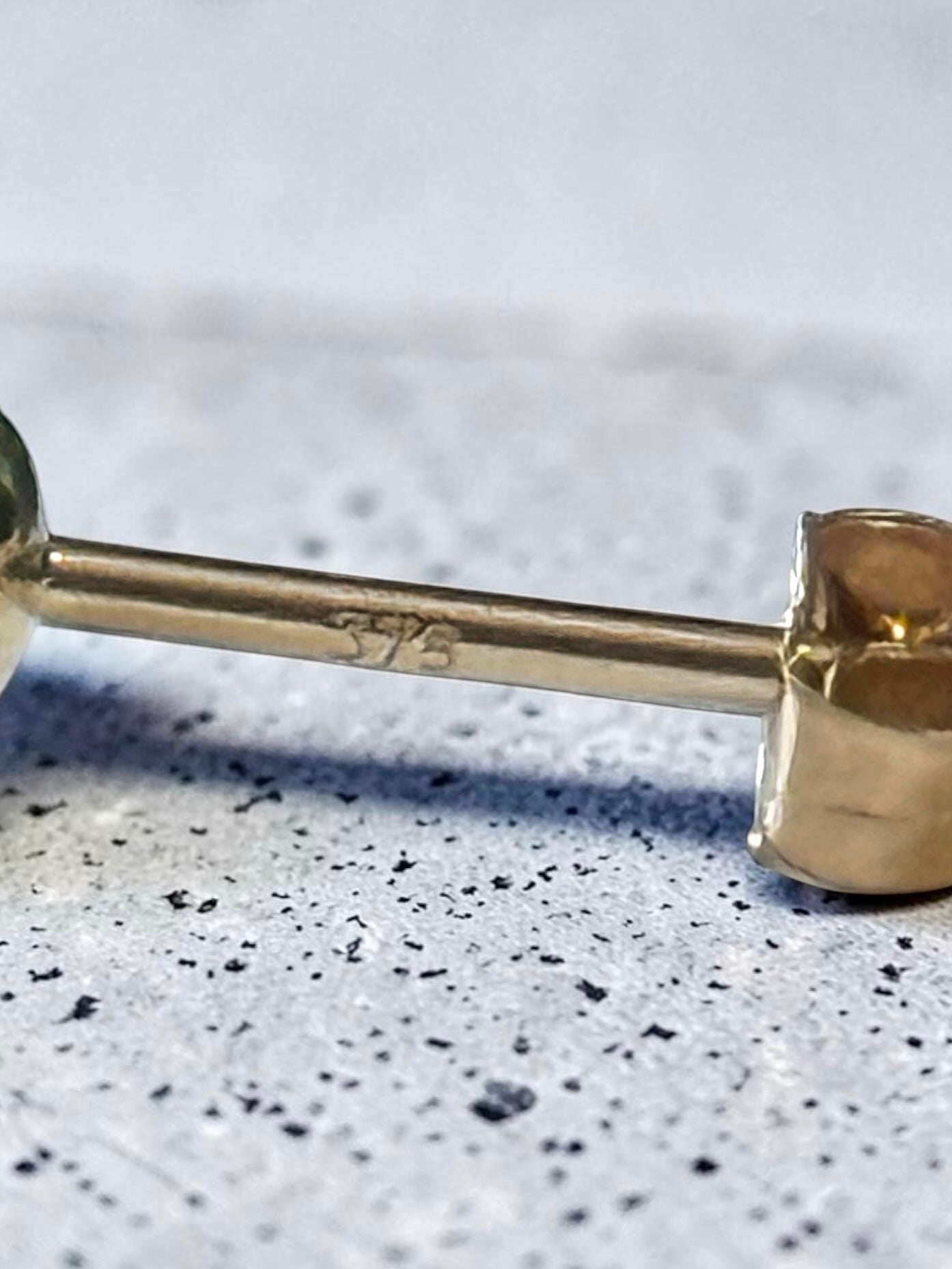 Genuine 5mm Sleeping Beauty Turquoise 9ct Gold Earring Studs 1.6 Carats