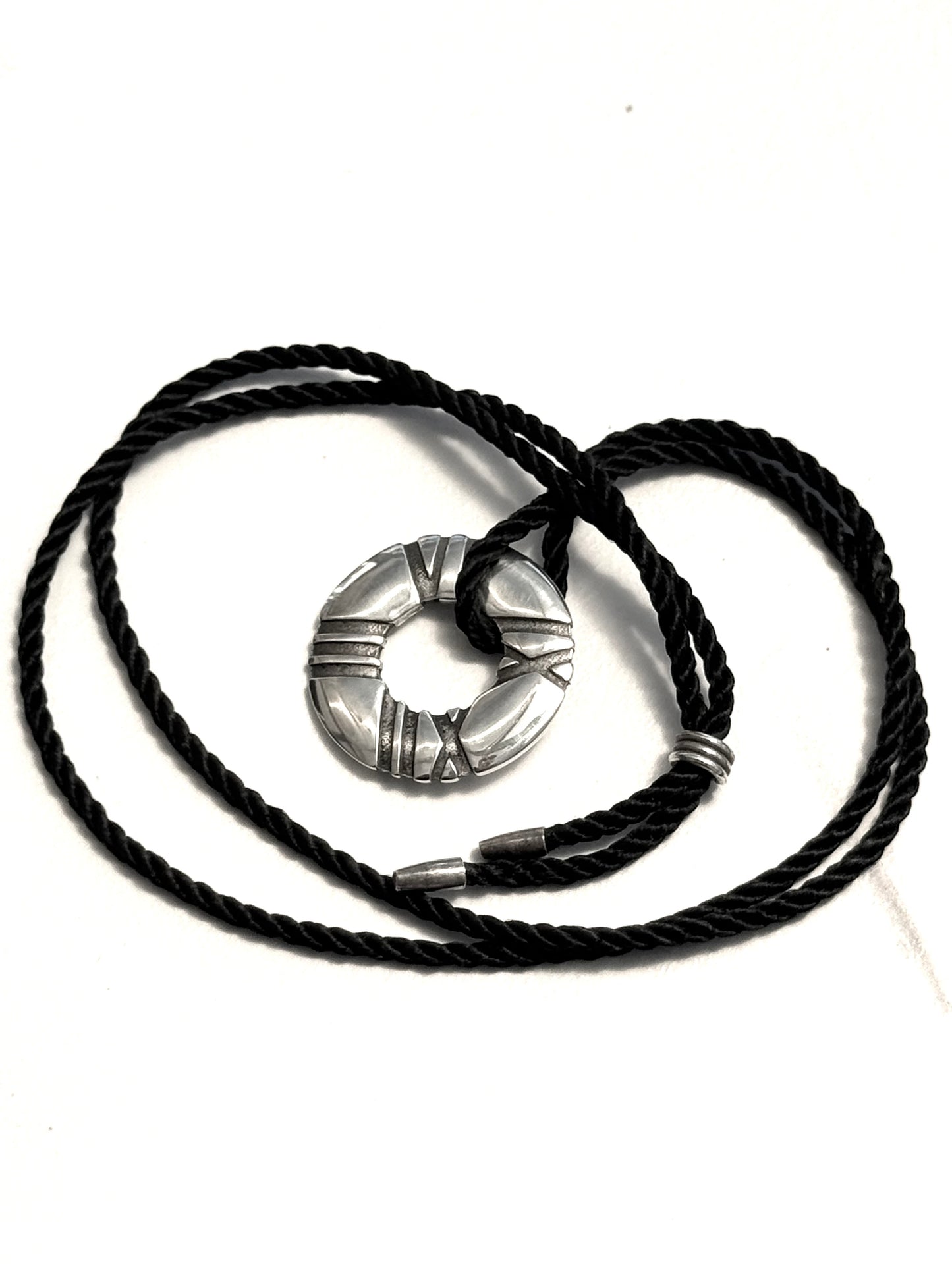 Tiffany & Co Atlas Pendant & Original 24” Silk Cord