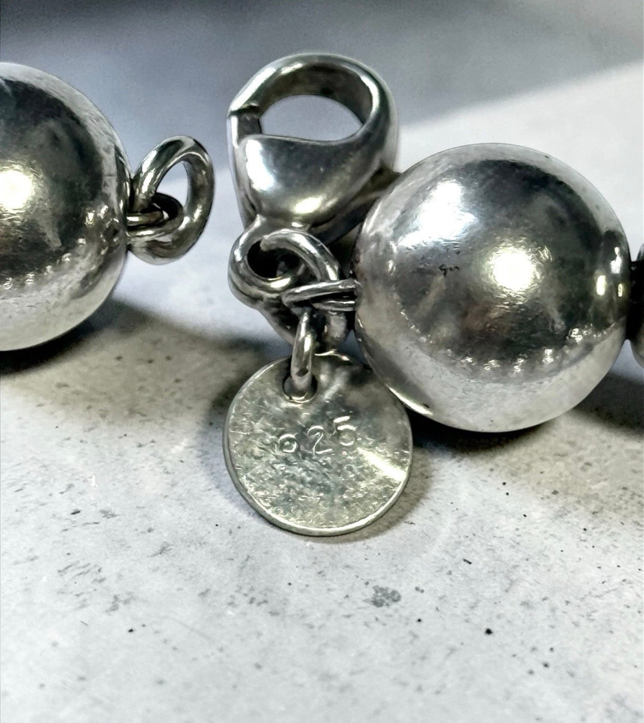 Tiffany & Co Vintage Hardwear Ball Bracelet 7 1/2" Hallmarked