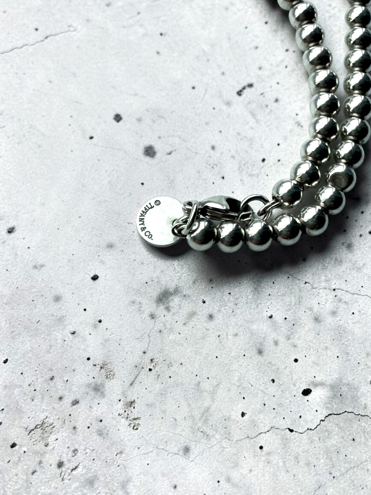 Tiffany & Co Heart Bead Bracelet Return To Tiffany Small 6.5"