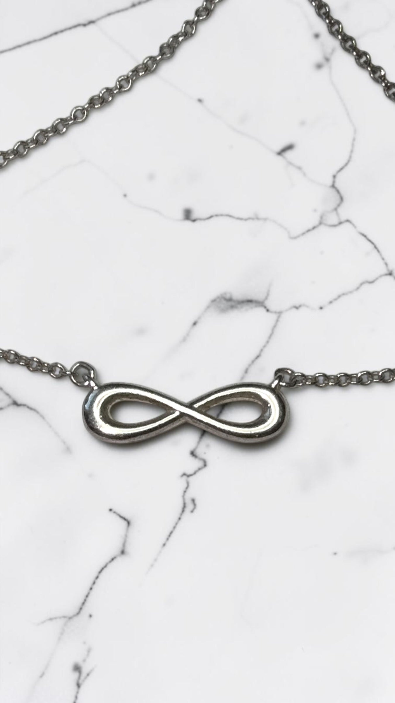 Tiffany & Co Infinity Eternal Pendant Necklace Sterling Silver 925