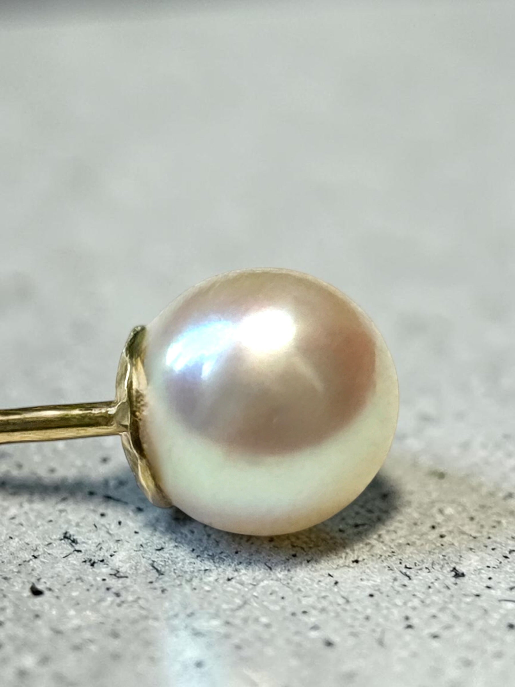 Great Quality Vintage 18ct Gold Pearl Earrings Hallmarked
