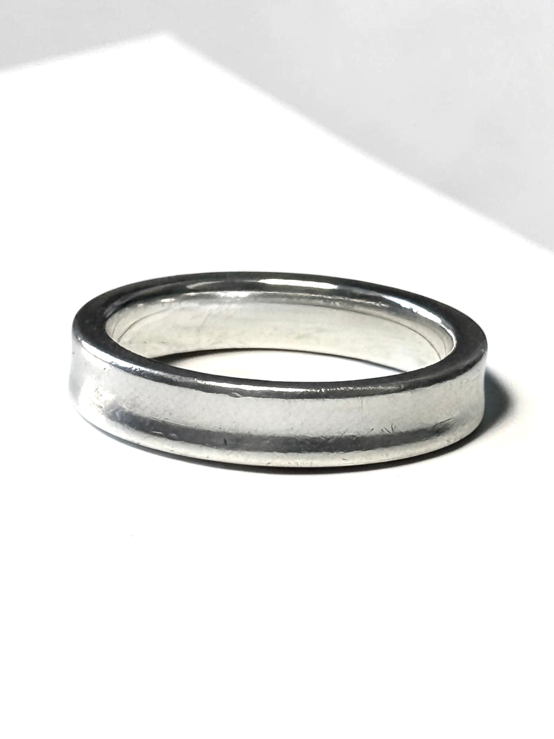 Tiffany & Co Concave Narrow Band 1837 Silver 925 Ring Size L