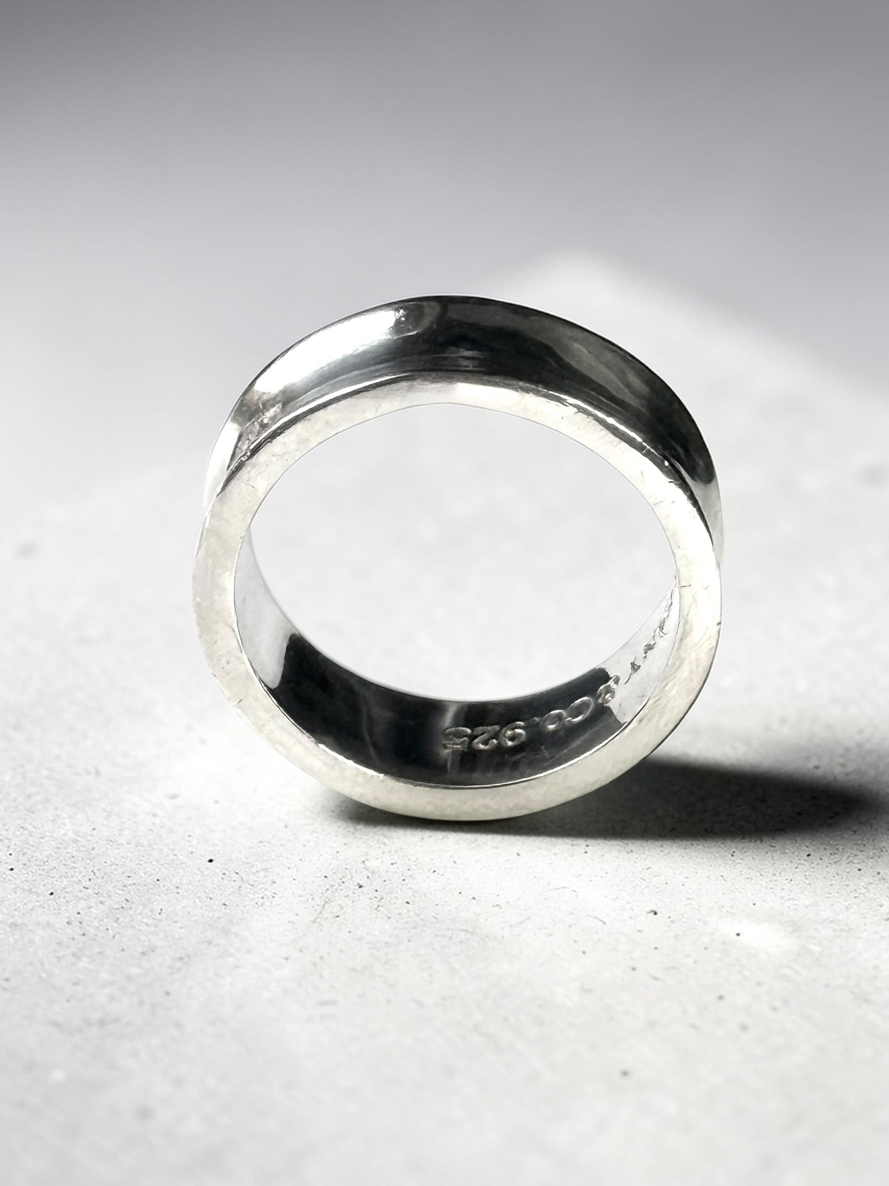 Tiffany & Co Concave Band 1837 Silver 925 Ring Size O 1/2