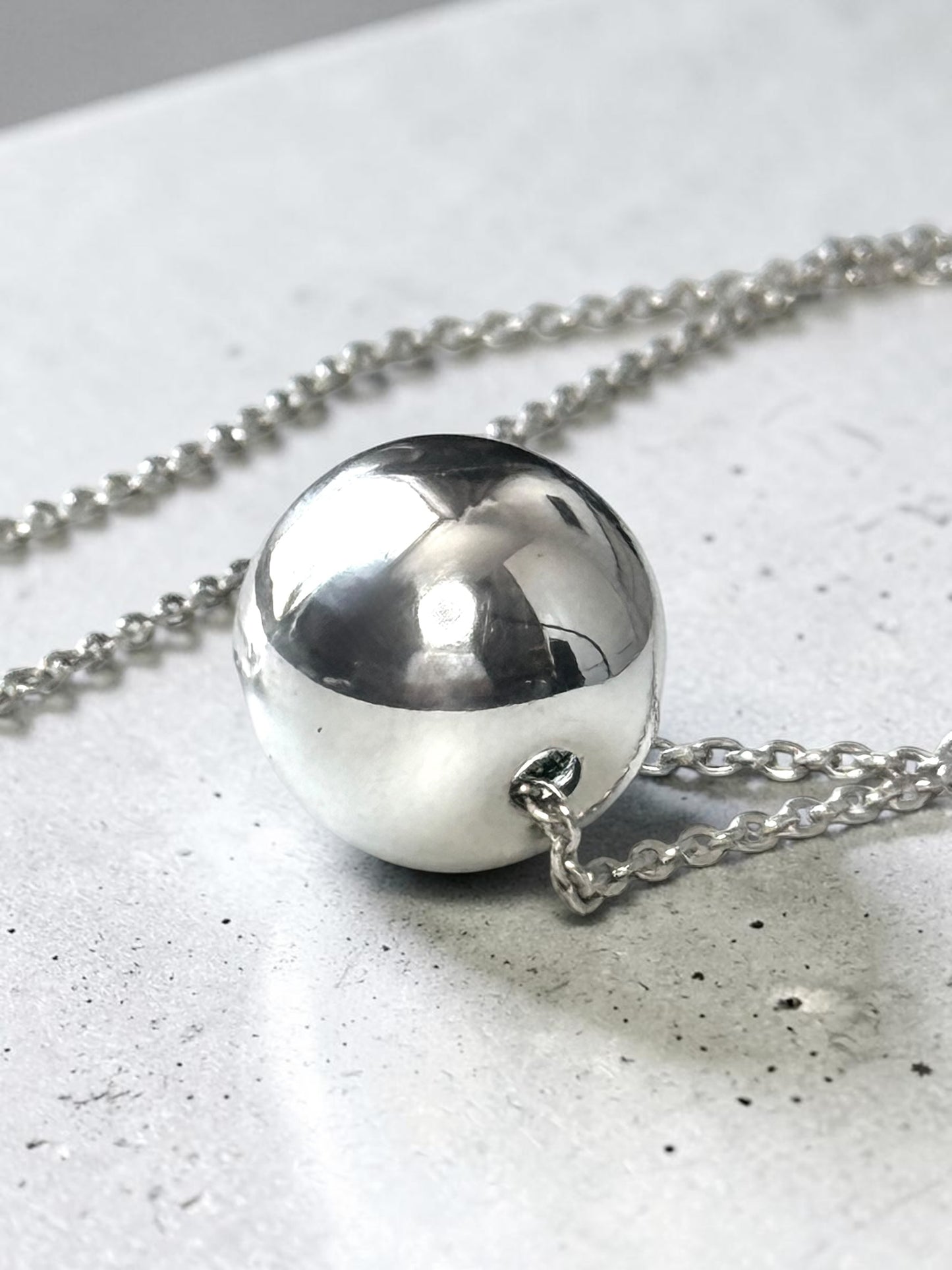 Rare Tiffany & Co Elsa Peretti Hardwear Ball Pendant 925 Silver