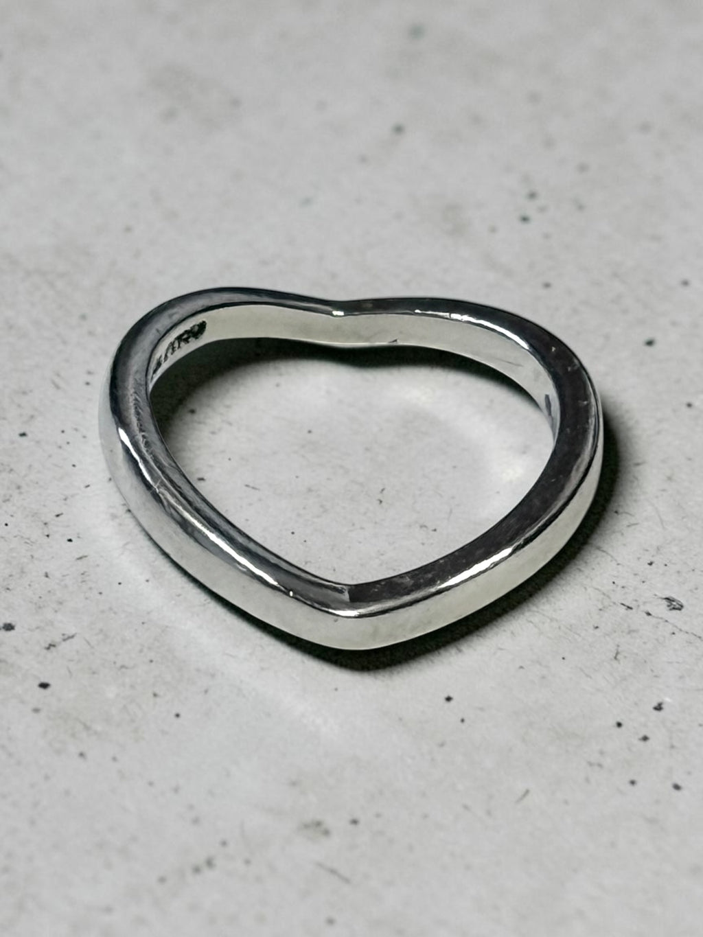 Tiffany & Co V Platinum Band Hallmarked Size J 1/2
