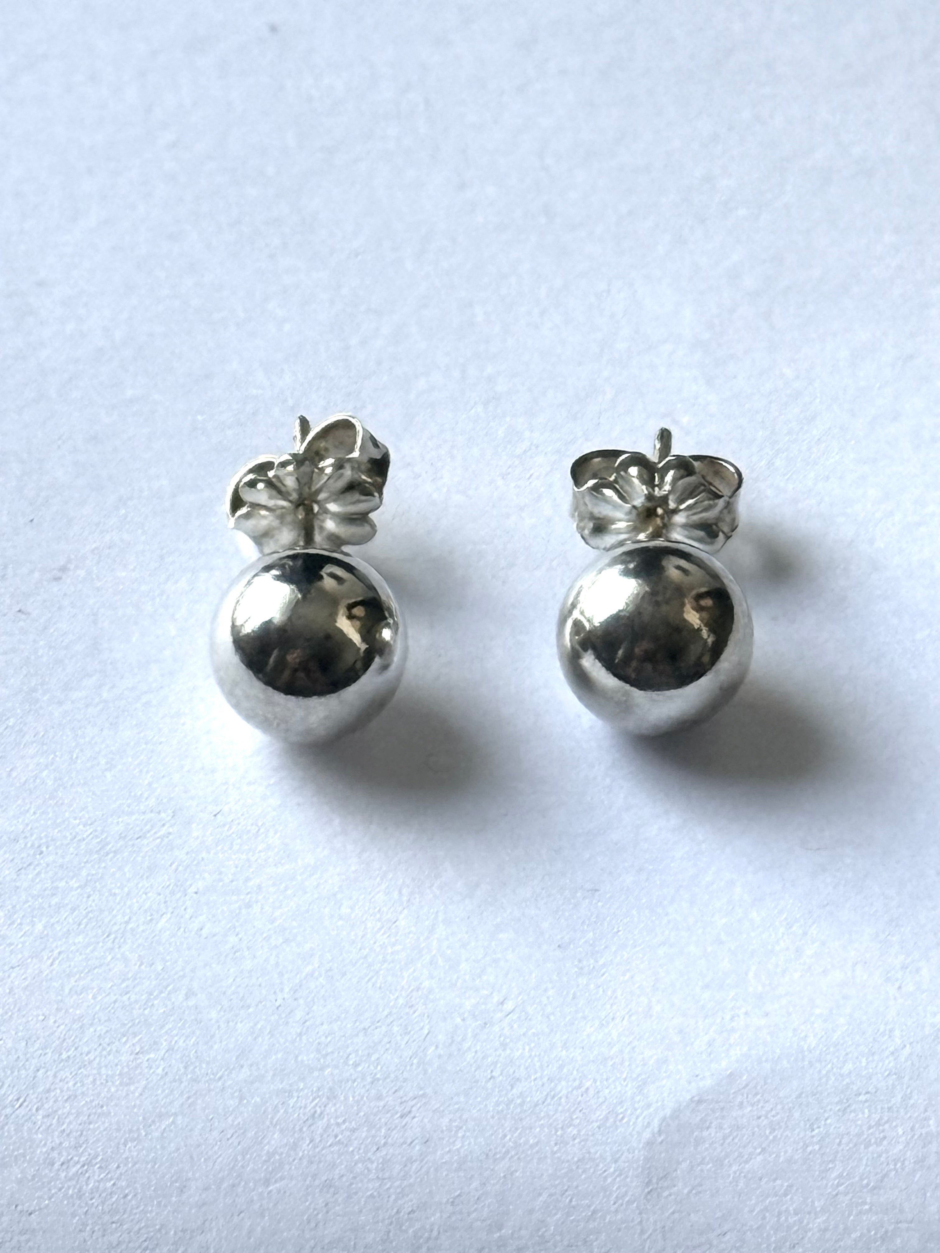 Tiffany and Co Sterling Hardwear 8mm Ball Earrings
