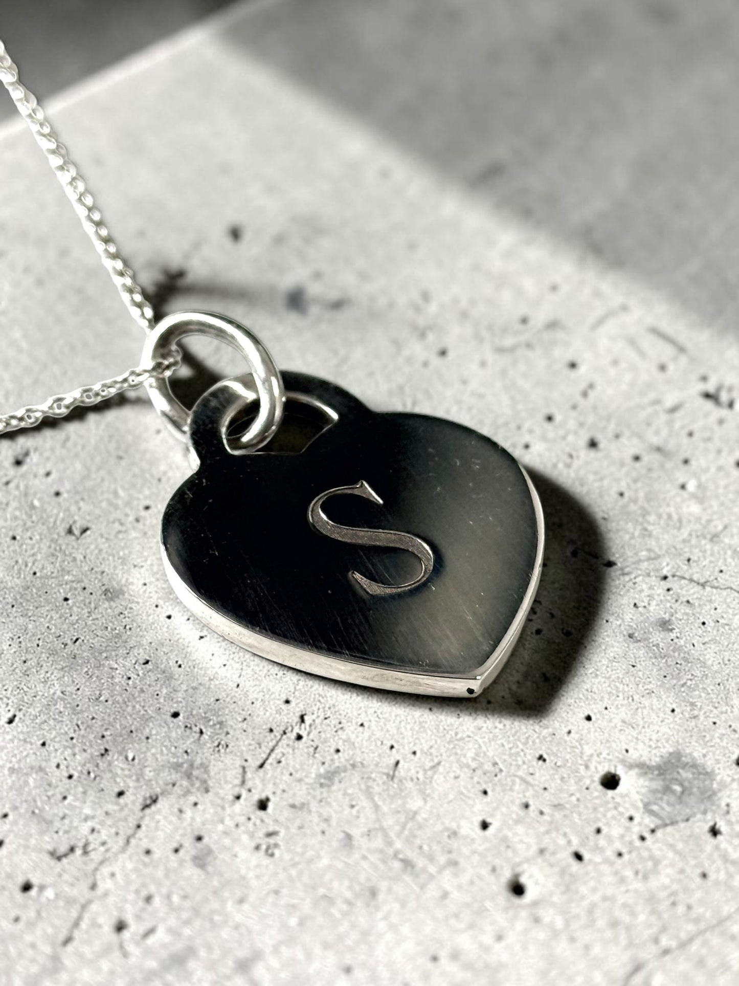 Tiffany & Co Initial S and Tiffany & Co 18" Chain 925 Silver
