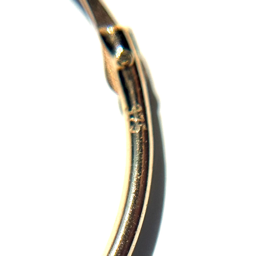 9ct Gold 20mm Hinged Hoop Earrings
