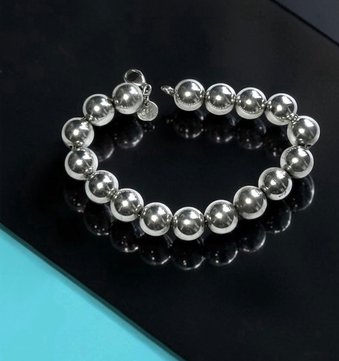 Tiffany & Co Vintage Hardwear Ball Bracelet 7 1/2" Hallmarked