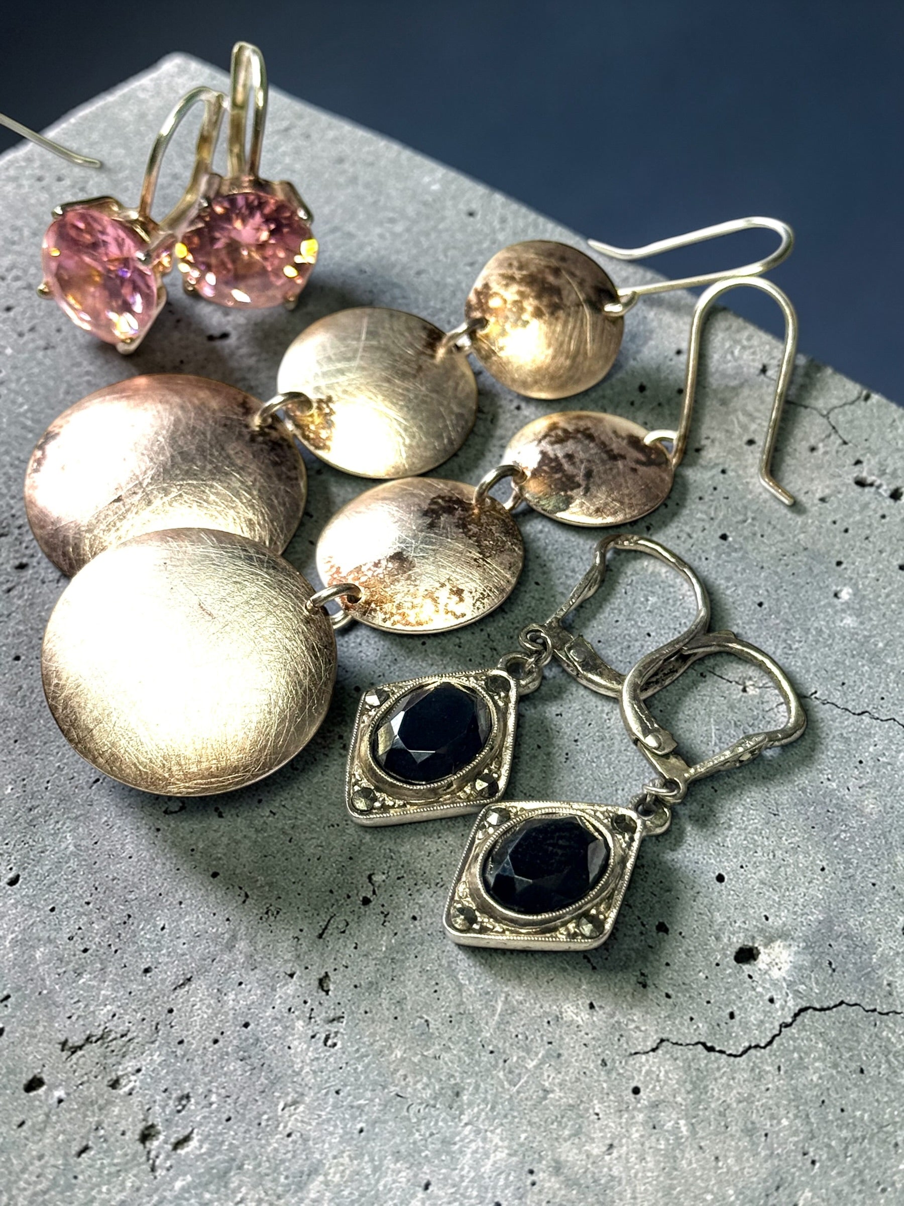 Collection Of Silver Earrings Crystal, Cubic Zirconia & Spinel
