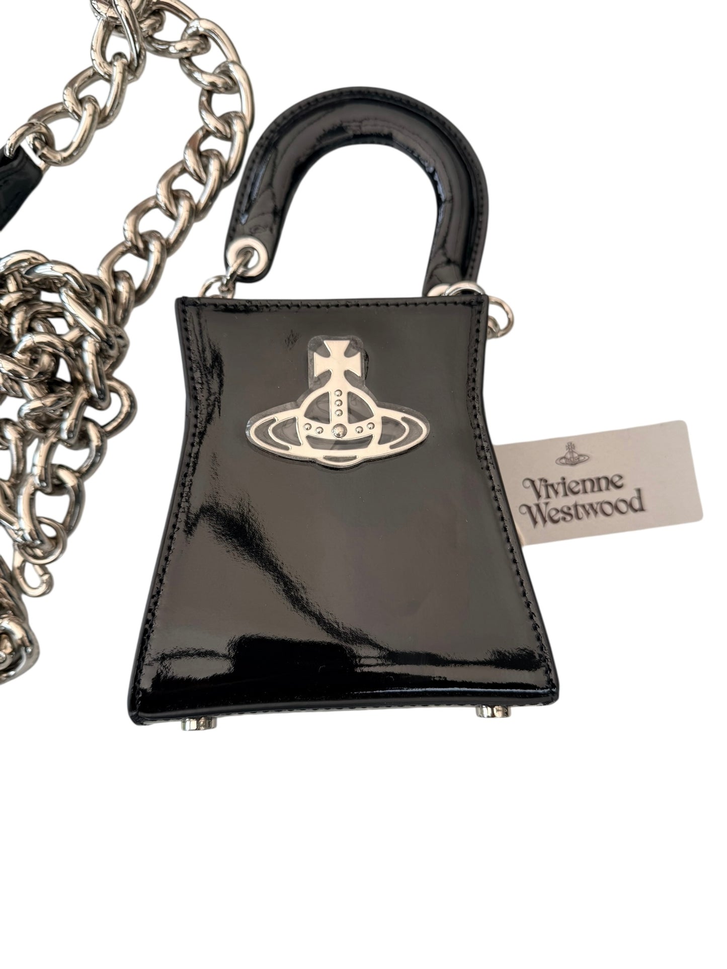 Vivienne Westwood Mini Kelly Black Leather Bag New RRP £380