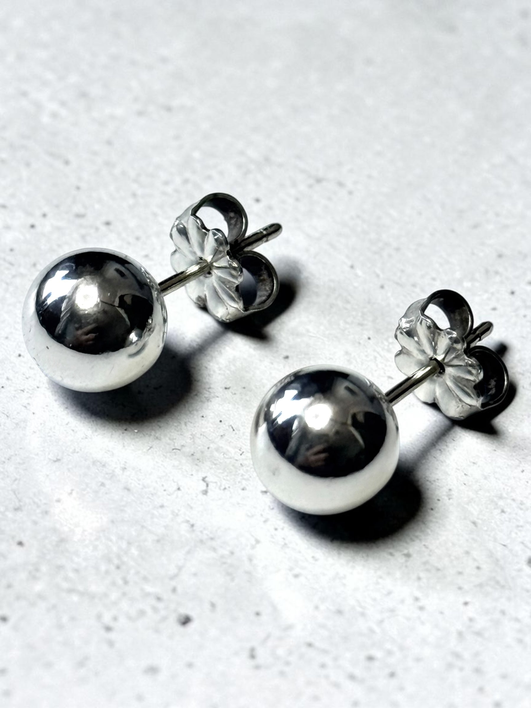 Tiffany and Co Sterling Hardwear 8mm Ball Earrings