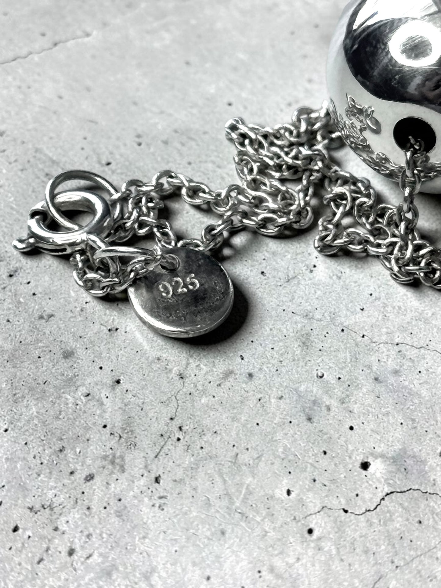 Rare Tiffany & Co Elsa Peretti Hardwear Ball Pendant 925 Silver