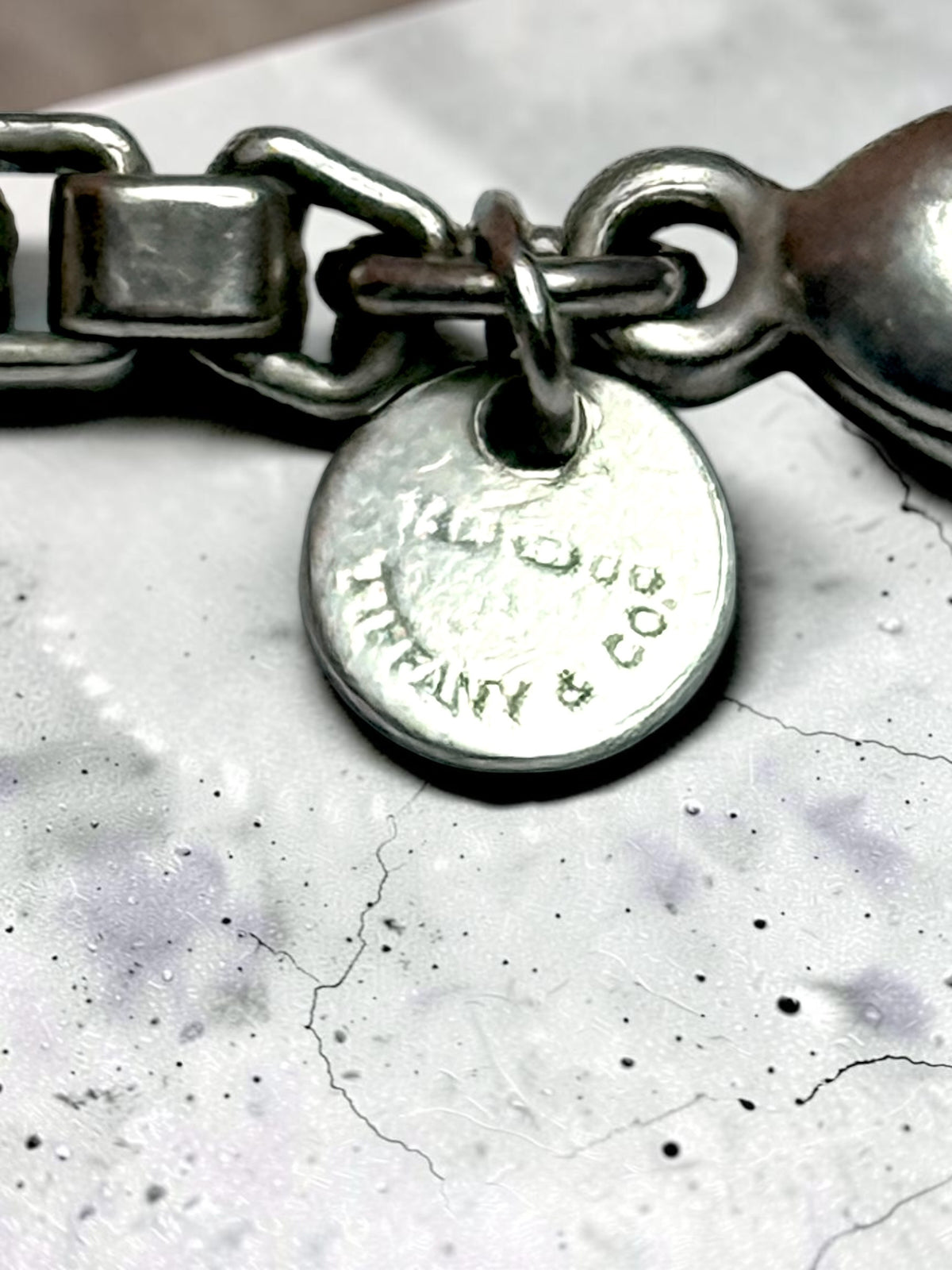 Vintage Tiffany & Co Silver Venetian Link Bracelet 7 1/2" Hallmarked