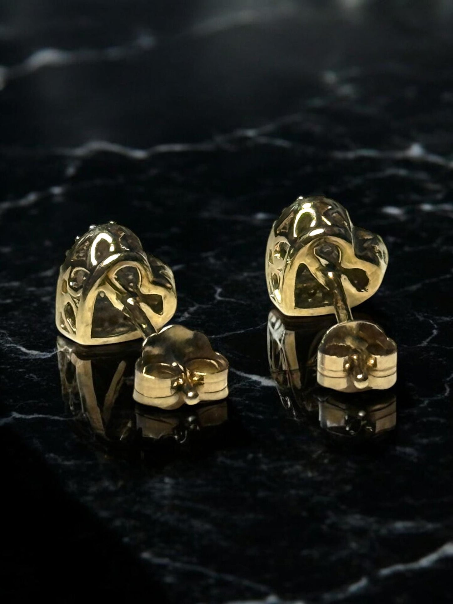 Exquisite 64 Diamond 0.32ct Cluster Earrings 9ct Gold Hallmarked