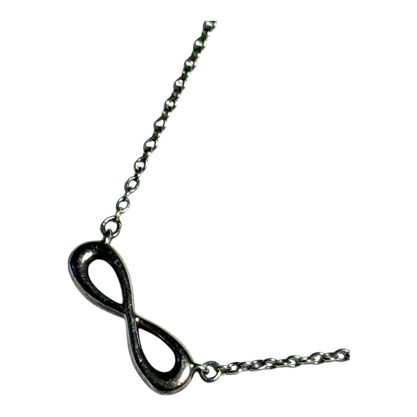 Tiffany & Co Infinity Pendant Necklace Sterling Silver 925