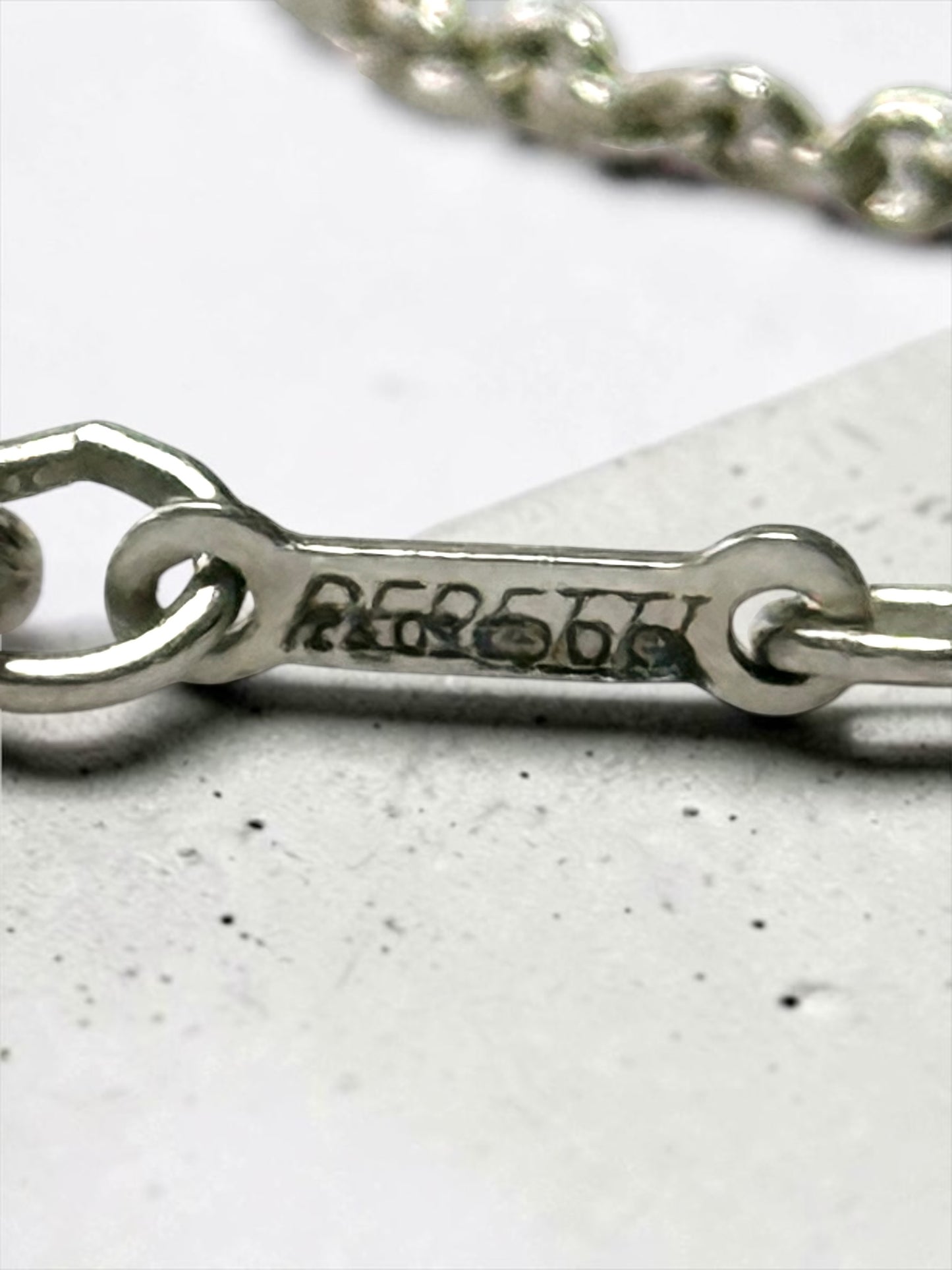 Tiffany & Co Elsa Peretti Large Bean Necklace Silver 925 Authentic