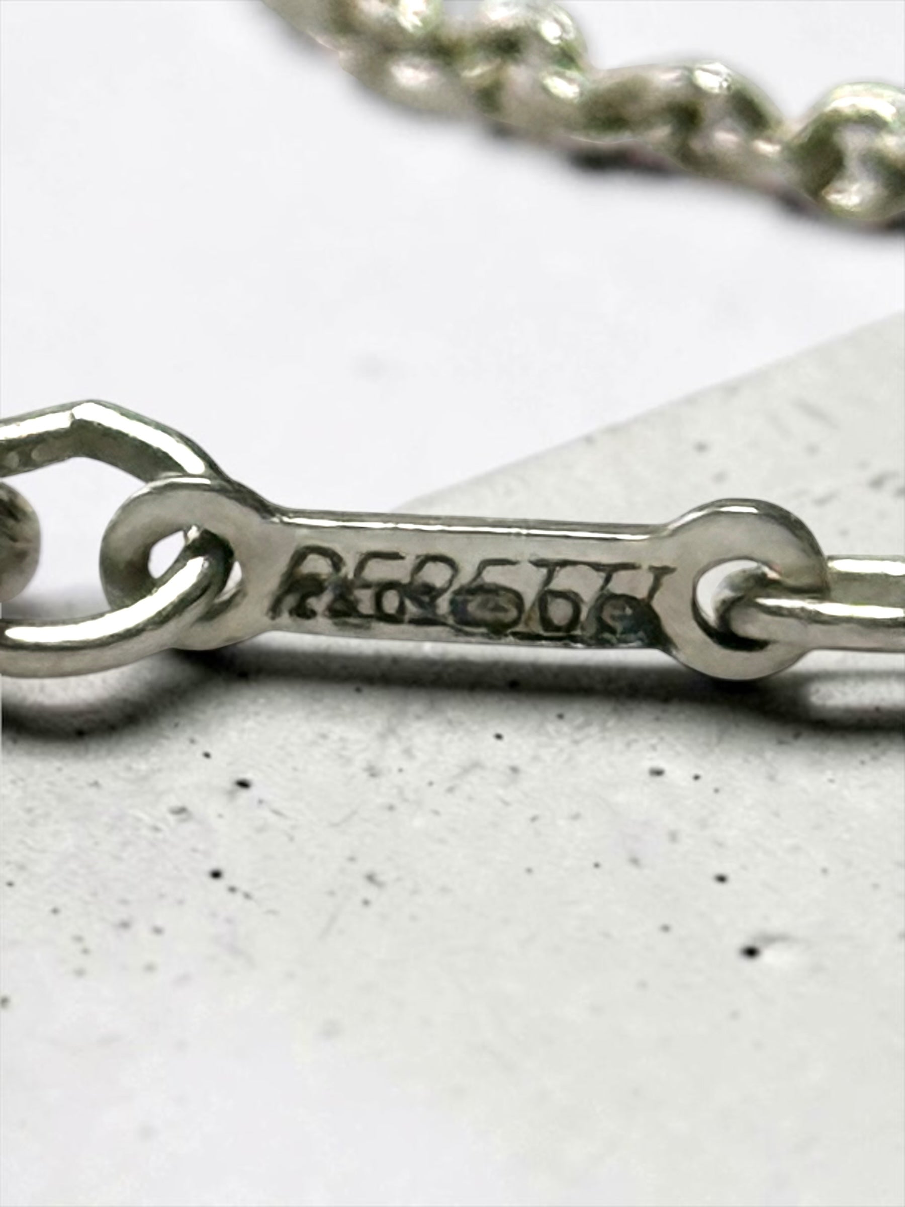 Tiffany & Co Elsa Peretti Large Bean Necklace Silver 925 Authentic