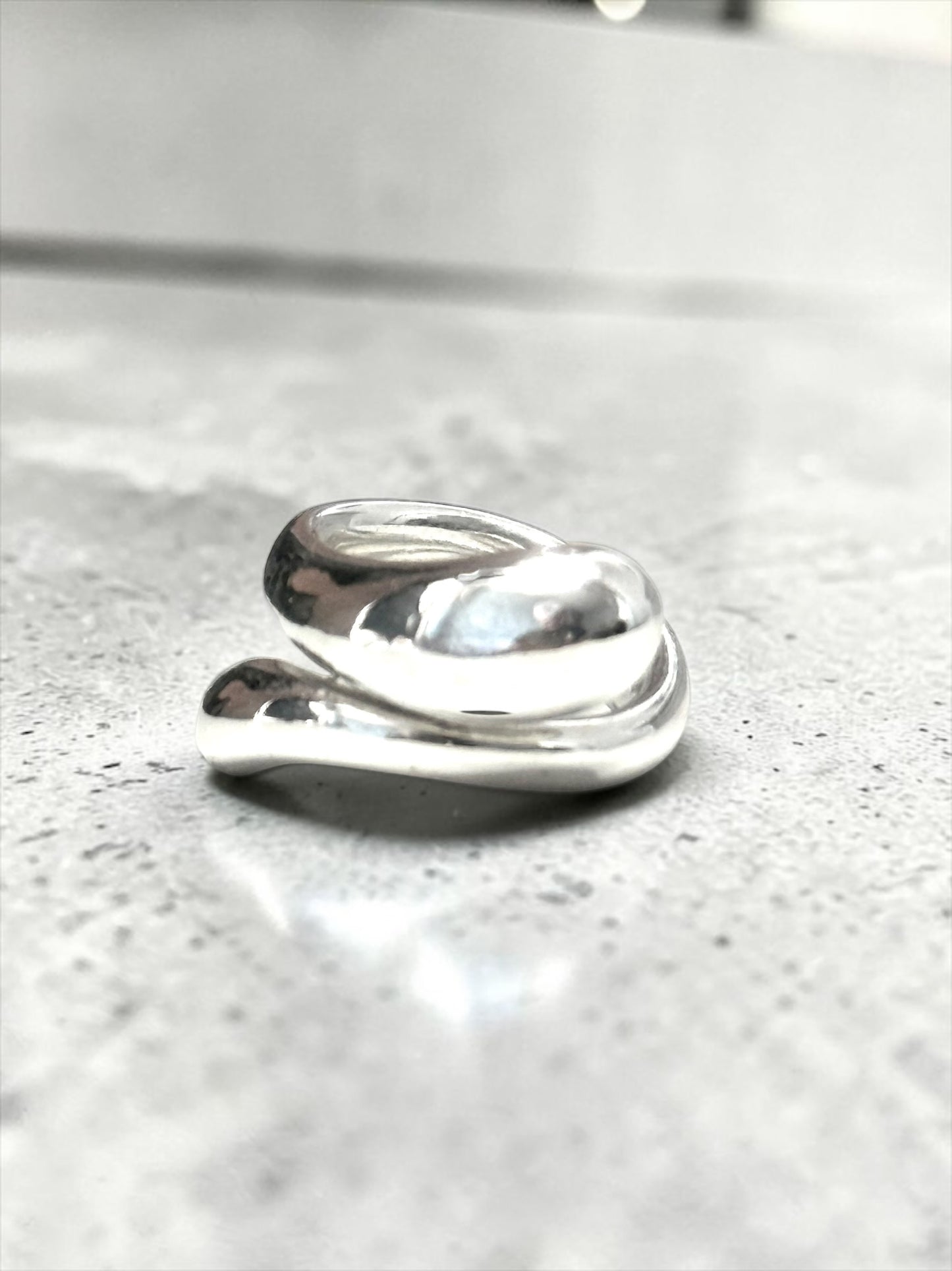 Tiffany & Co Elsa Peretti Tear Drop Ring 925 Hallmarked