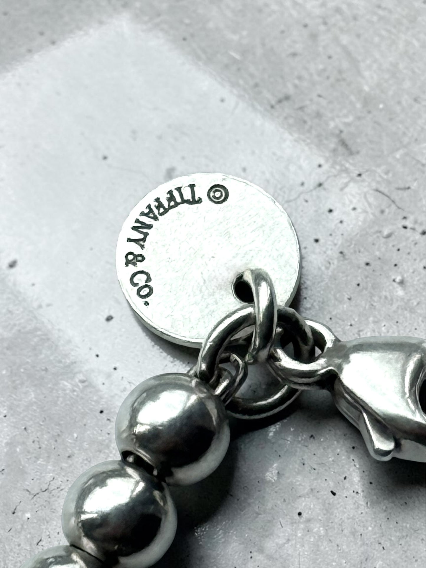 Tiffany & Co Heart Bead Bracelet Return To Tiffany Small 6.5"