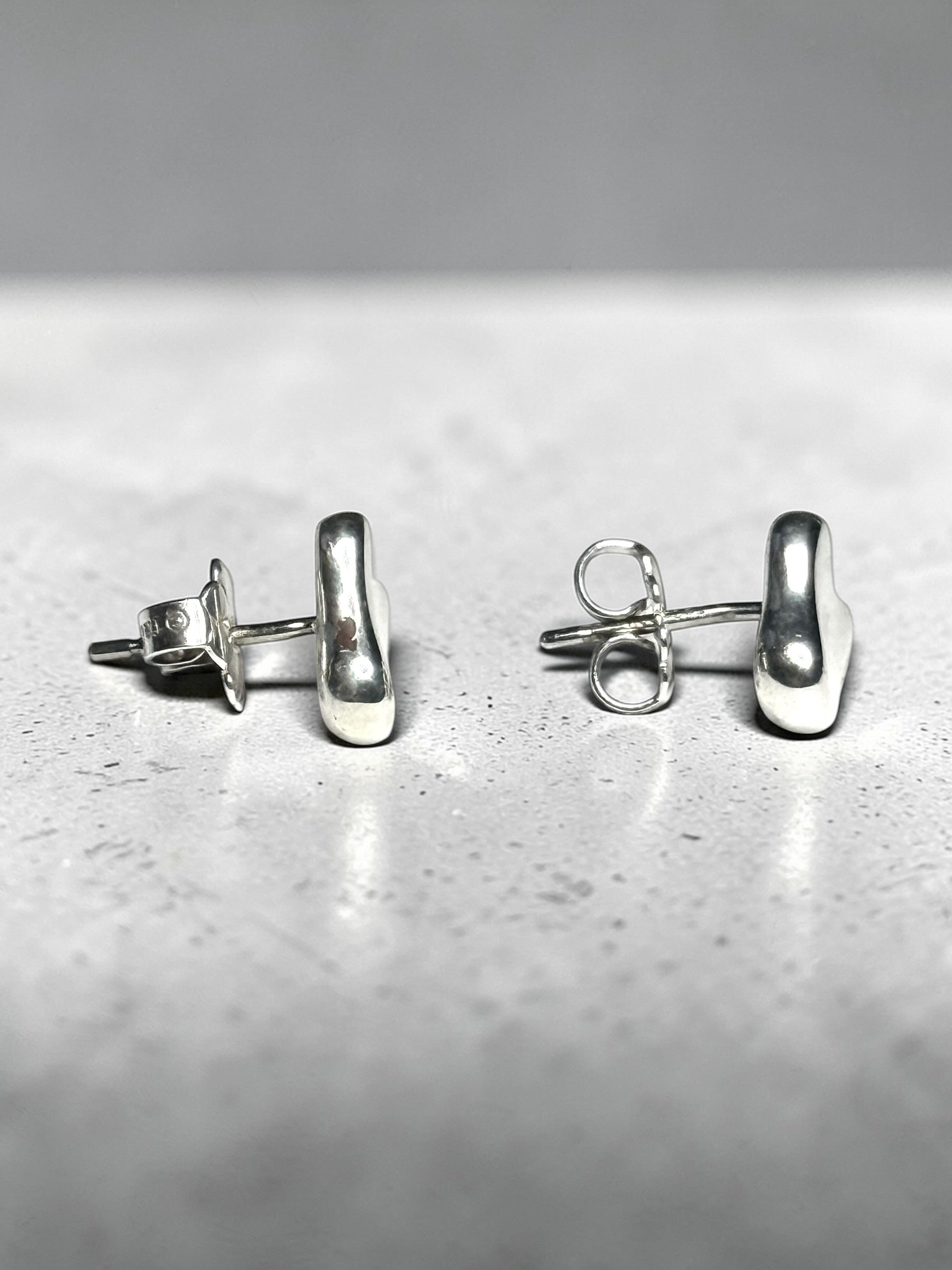 Tiffany & Co Elsa Peretti Full Heart Silver Earrings