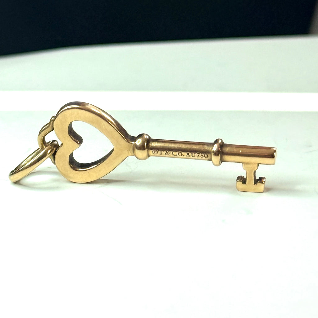 18ct Gold Tiffany & Co Key Pendant