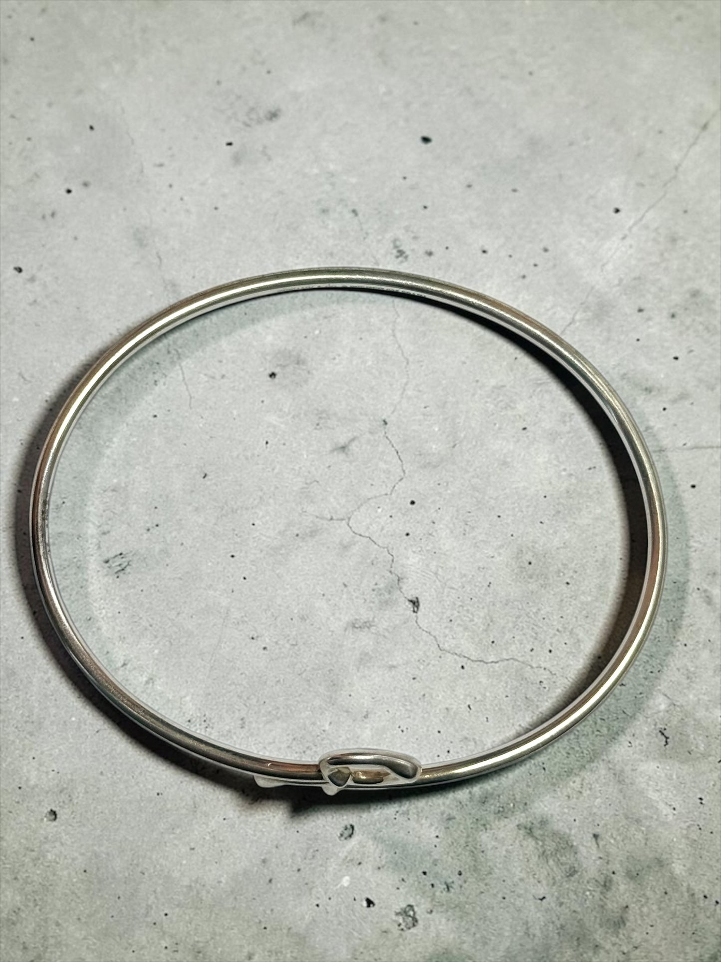 Tiffany & Co Peretti Open Heart Bangle 925 Silver