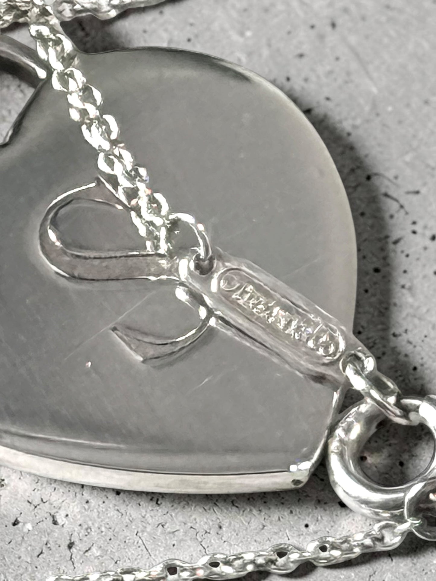 Tiffany & Co Initial S and Tiffany & Co 18" Chain 925 Silver