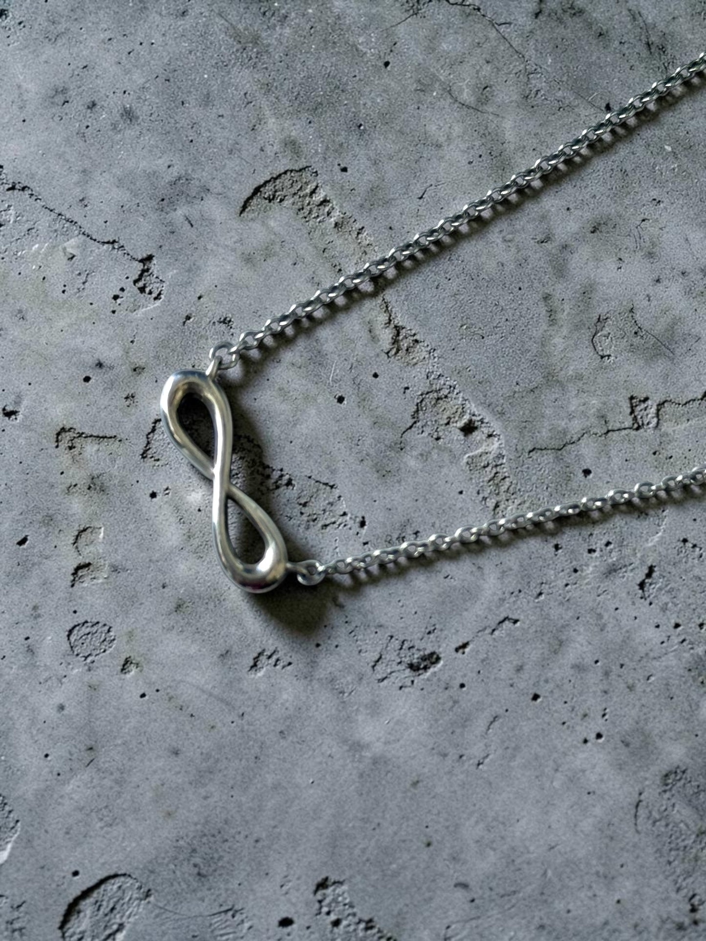 Tiffany & Co Infinity Eternal Pendant Necklace Sterling Silver 925