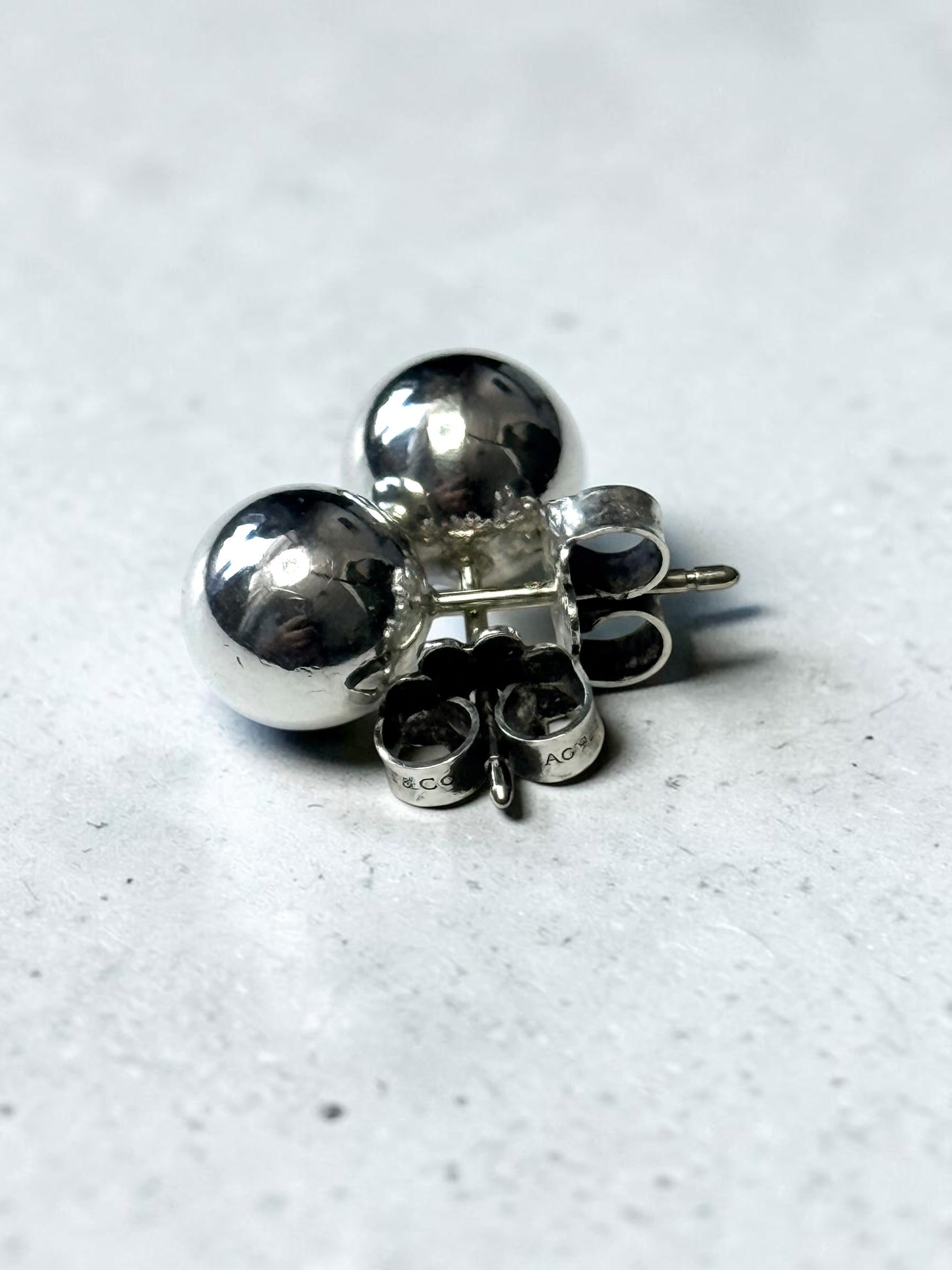 Tiffany and Co Sterling Hardwear 8mm Ball Earrings