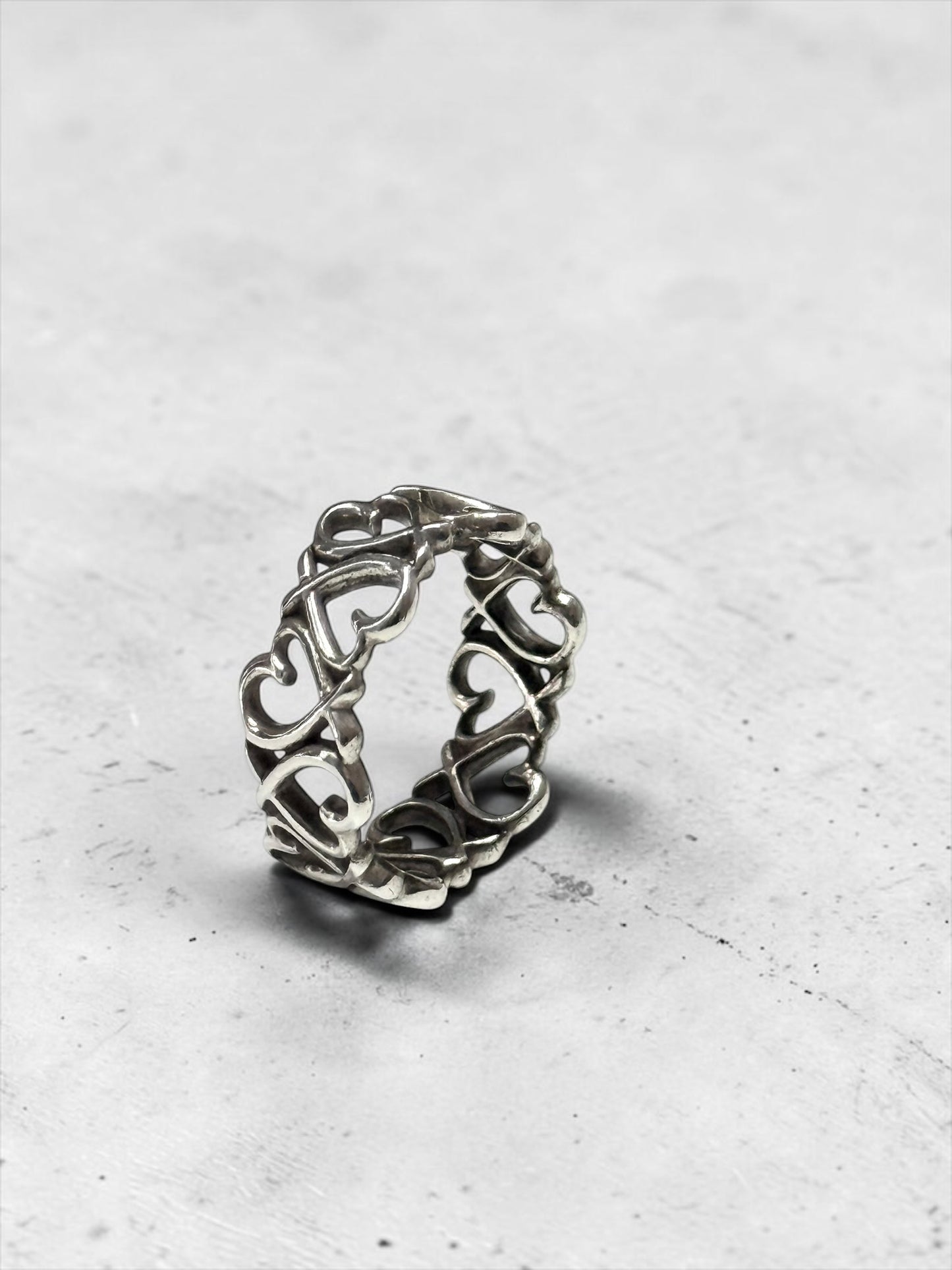 Tiffany & Co Paloma Picasso Retired Loving Hearts Ring Size J