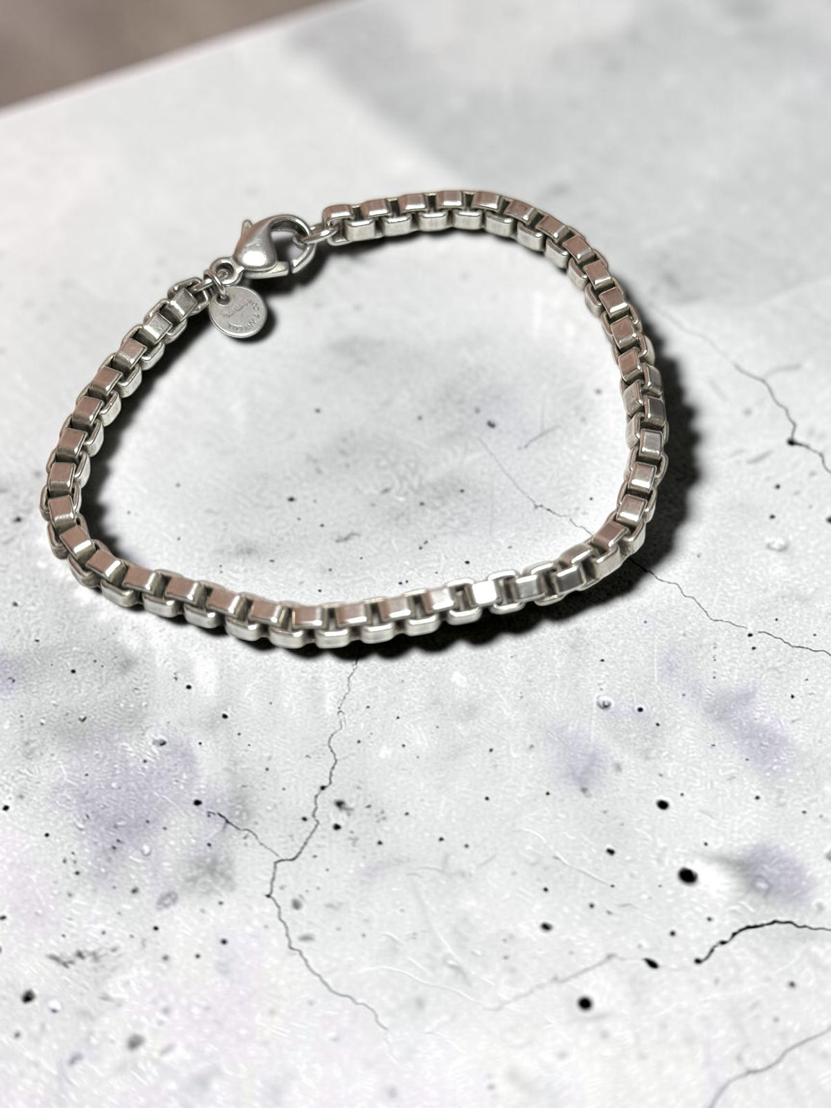 Vintage Tiffany & Co Silver Venetian Link Bracelet 7 1/2" Hallmarked