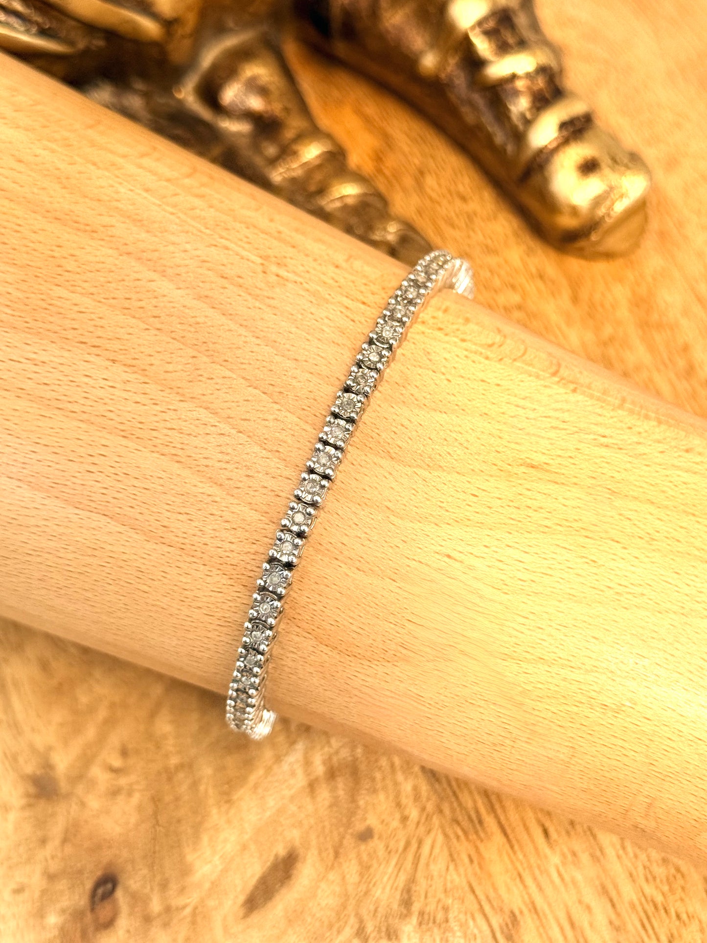 Everyone Loves A Diamond Tennis Bracelet 0.26ct White Diamond 925 Silver