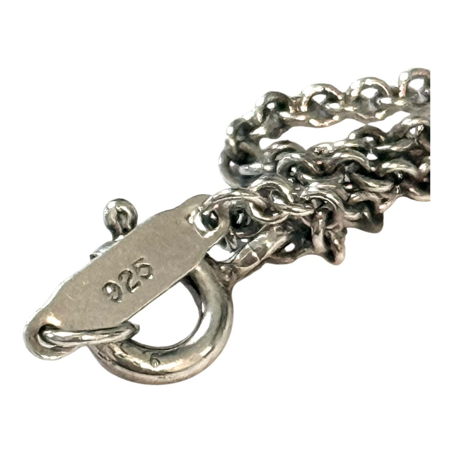 Tiffany & Co. Infinity Double Chain Necklace Pendant & Chain 925 Silver