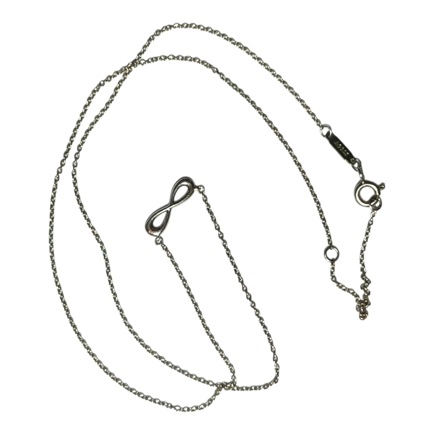 Tiffany & Co Infinity Pendant Necklace Sterling Silver 925