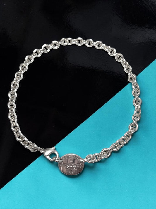 Tiffany & Co Vintage Hallmarked Silver Return To Tiffany Choker