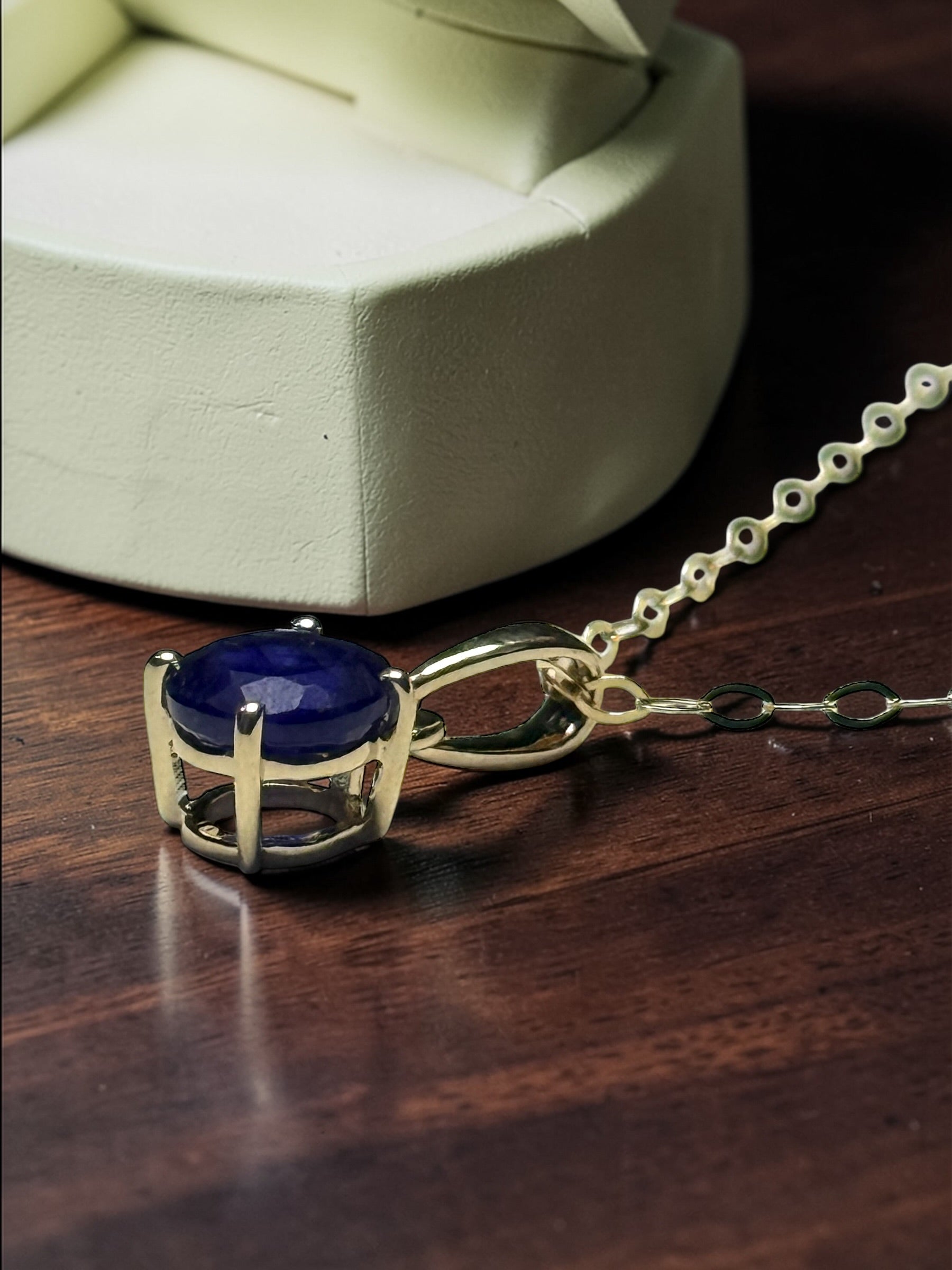 Opal, Ruby & Sapphire 9ct Gold Pendants & Chains