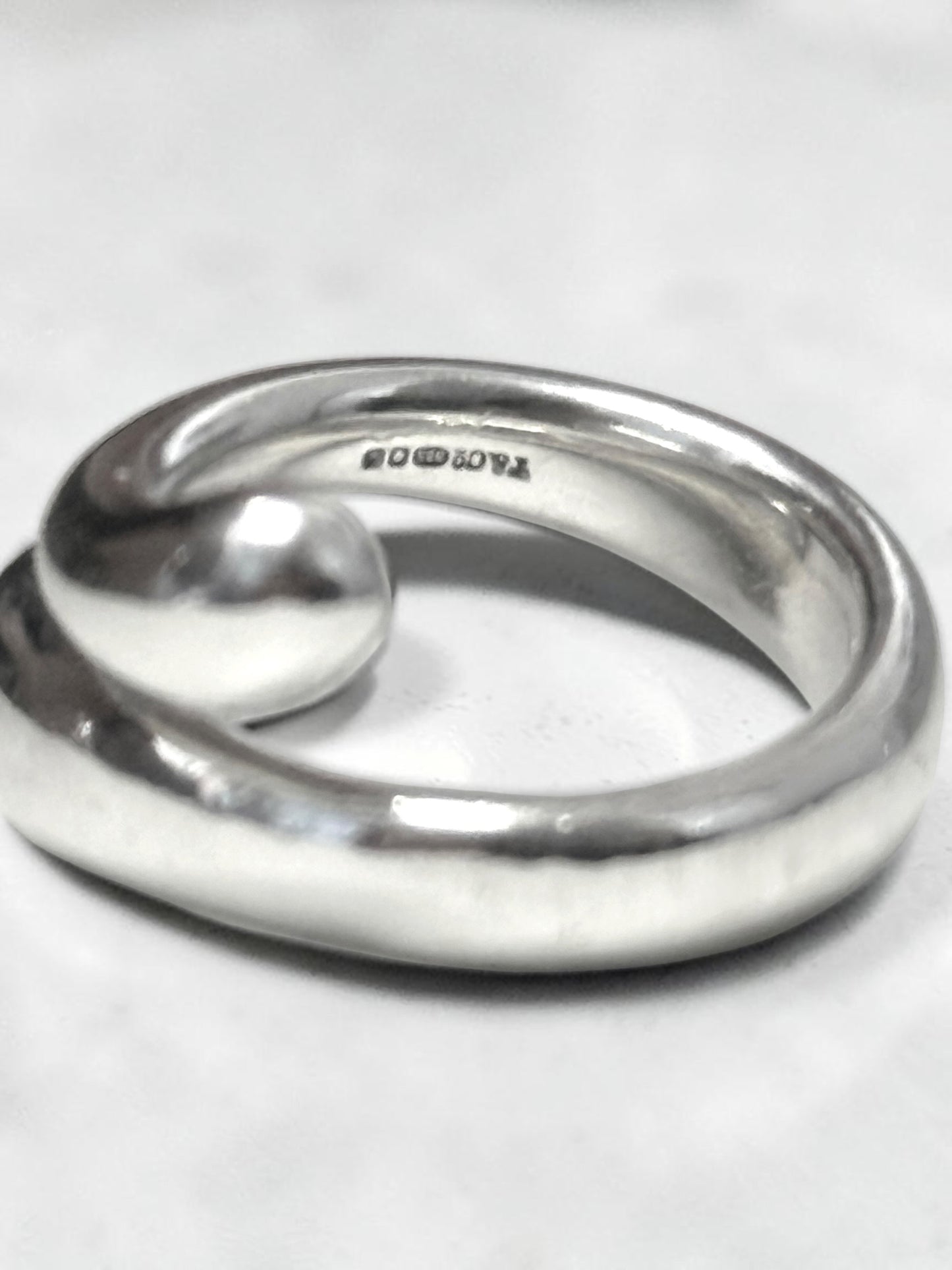 Tiffany & Co Elsa Peretti Tear Drop Ring 925 Hallmarked